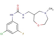 N-(3-chloro-5-fluorophenyl)-N'-[(4-methyl-1,4-oxazepan-6-yl)methyl]urea