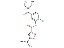 N-{2-chloro-5-[(diethylamino)carbonyl]phenyl}-5-isopropylisoxazole-3-carboxamide