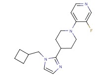 4-{4-[1-(cyclobutylmethyl)-1H-imidazol-2-yl]-1-piperidinyl}-3-fluoropyridine