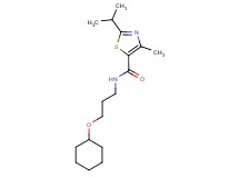 N-[3-(cyclohexyloxy)propyl]-2-isopropyl-4-methyl-1,3-thiazole-5-carboxamide