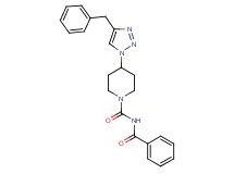 N-benzoyl-4-(4-benzyl-1H-1,2,3-triazol-1-yl)-1-piperidinecarboxamide