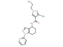 3-methyl-1-propyl-N-(1-pyridin-2-yl-4,5,6,7-tetrahydro-1H-indazol-4-yl)-1H-pyrazole-4-carboxamide