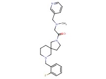 2-[7-(2-fluorobenzyl)-2,7-diazaspiro[4.5]dec-2-yl]-N-methyl-2-oxo-N-(3-pyridinylmethyl)ethanamine