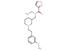 N-ethyl-N-({1-[2-(3-methoxyphenyl)ethyl]piperidin-3-yl}methyl)isoxazole-3-carboxamide