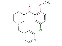 (5-chloro-2-methoxyphenyl)[1-(4-pyridinylmethyl)-3-piperidinyl]methanone