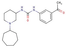 N-(3-acetylphenyl)-N'-(1-cycloheptyl-3-piperidinyl)urea