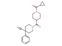 1-{[1-(cyclopropylcarbonyl)-4-piperidinyl]carbonyl}-4-phenyl-4-piperidinecarbonitrile