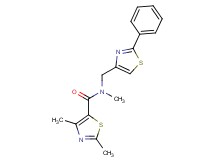 N,2,4-trimethyl-N-[(2-phenyl-1,3-thiazol-4-yl)methyl]-1,3-thiazole-5-carboxamide