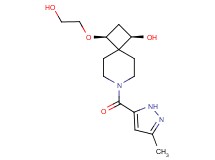 (1R*,3S*)-3-(2-hydroxyethoxy)-7-[(3-methyl-1H-pyrazol-5-yl)carbonyl]-7-azaspiro[3.5]nonan-1-ol