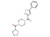 1-[(5-phenyl-3-isoxazolyl)carbonyl]-4-(tetrahydro-2-furanylcarbonyl)piperazine