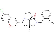(3aS*,5S*,9aS*)-5-(6-chloro-2H-chromen-3-yl)-2-(2-methylbenzyl)hexahydro-7H-pyrrolo[3,4-g]pyrrolizin-1(2H)-one