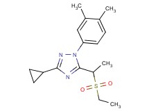 3-cyclopropyl-1-(3,4-dimethylphenyl)-5-[1-(ethylsulfonyl)ethyl]-1H-1,2,4-triazole