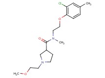 N-[2-(2-chloro-4-methylphenoxy)ethyl]-1-(2-methoxyethyl)-N-methylpyrrolidine-3-carboxamide