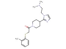 N,N-dimethyl-2-[2-(1-{[(2-methylphenyl)thio]acetyl}piperidin-4-yl)-1H-imidazol-1-yl]ethanamine