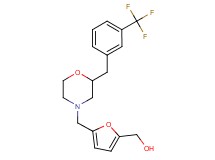 [5-({2-[3-(trifluoromethyl)benzyl]-4-morpholinyl}methyl)-2-furyl]methanol