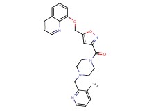 8-{[3-({4-[(3-methyl-2-pyridinyl)methyl]-1-piperazinyl}carbonyl)-5-isoxazolyl]methoxy}quinoline