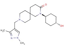 9-[(1,3-dimethyl-1H-pyrazol-4-yl)methyl]-2-(trans-4-hydroxycyclohexyl)-2,9-diazaspiro[5.5]undecan-3-one