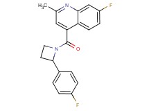 7-fluoro-4-{[2-(4-fluorophenyl)-1-azetidinyl]carbonyl}-2-methylquinoline