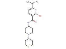 2-hydroxy-6-isopropyl-N-[1-(tetrahydro-2H-thiopyran-4-yl)-4-piperidinyl]nicotinamide