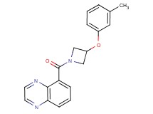 5-{[3-(3-methylphenoxy)-1-azetidinyl]carbonyl}quinoxaline