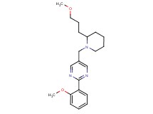 2-(2-methoxyphenyl)-5-{[2-(3-methoxypropyl)-1-piperidinyl]methyl}pyrimidine