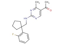 1-[2-({[1-(2-fluorophenyl)cyclopentyl]methyl}amino)-4-methylpyrimidin-5-yl]ethanone