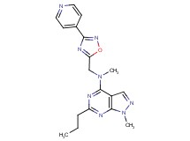 N,1-dimethyl-6-propyl-N-[(3-pyridin-4-yl-1,2,4-oxadiazol-5-yl)methyl]-1H-pyrazolo[3,4-d]pyrimidin-4-amine