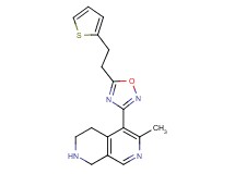 6-methyl-5-{5-[2-(2-thienyl)ethyl]-1,2,4-oxadiazol-3-yl}-1,2,3,4-tetrahydro-2,7-naphthyridine hydrochloride