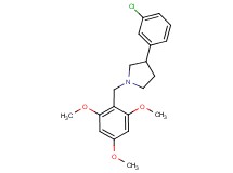 3-(3-chlorophenyl)-1-(2,4,6-trimethoxybenzyl)pyrrolidine