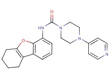 4-pyridin-4-yl-N-(6,7,8,9-tetrahydrodibenzo[b,d]furan-4-yl)piperazine-1-carboxamide