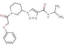 N-isopropyl-1-[1-(phenoxyacetyl)-3-piperidinyl]-1H-1,2,3-triazole-4-carboxamide