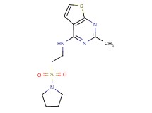 2-methyl-N-[2-(pyrrolidin-1-ylsulfonyl)ethyl]thieno[2,3-d]pyrimidin-4-amine