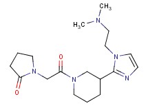 1-[2-(3-{1-[2-(dimethylamino)ethyl]-1H-imidazol-2-yl}piperidin-1-yl)-2-oxoethyl]pyrrolidin-2-one