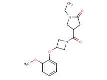 1-ethyl-4-{[3-(2-methoxyphenoxy)-1-azetidinyl]carbonyl}-2-pyrrolidinone