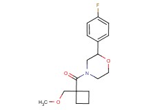 2-(4-fluorophenyl)-4-{[1-(methoxymethyl)cyclobutyl]carbonyl}morpholine