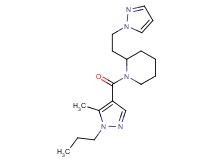 1-[(5-methyl-1-propyl-1H-pyrazol-4-yl)carbonyl]-2-[2-(1H-pyrazol-1-yl)ethyl]piperidine