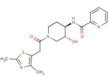 N-{(3R*,4R*)-1-[(2,4-dimethyl-1,3-thiazol-5-yl)acetyl]-3-hydroxypiperidin-4-yl}pyridine-2-carboxamide