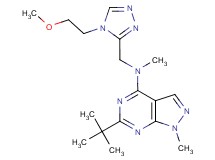 6-tert-butyl-N-{[4-(2-methoxyethyl)-4H-1,2,4-triazol-3-yl]methyl}-N,1-dimethyl-1H-pyrazolo[3,4-d]pyrimidin-4-amine