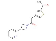 1-{4-[2-oxo-2-(3-pyridin-2-ylazetidin-1-yl)ethyl]-2-thienyl}ethanone
