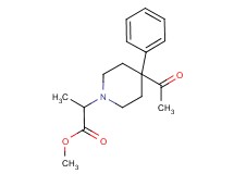 methyl 2-(4-acetyl-4-phenyl-1-piperidinyl)propanoate