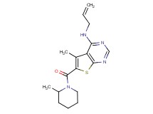 N-allyl-5-methyl-6-[(2-methyl-1-piperidinyl)carbonyl]thieno[2,3-d]pyrimidin-4-amine