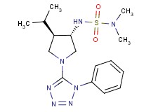 N'-[(3S*,4R*)-4-isopropyl-1-(1-phenyl-1H-tetrazol-5-yl)-3-pyrrolidinyl]-N,N-dimethylsulfamide