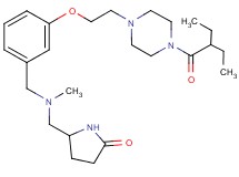 5-{[(3-{2-[4-(2-ethylbutanoyl)-1-piperazinyl]ethoxy}benzyl)(methyl)amino]methyl}-2-pyrrolidinone