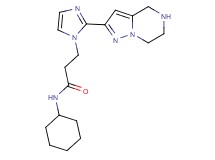 N-cyclohexyl-3-[2-(4,5,6,7-tetrahydropyrazolo[1,5-a]pyrazin-2-yl)-1H-imidazol-1-yl]propanamide dihydrochloride