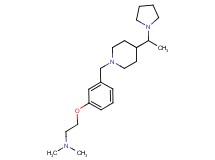 N,N-dimethyl-2-[3-({4-[1-(1-pyrrolidinyl)ethyl]-1-piperidinyl}methyl)phenoxy]ethanamine