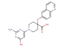 1-(2-amino-6-hydroxypyrimidin-4-yl)-4-(quinolin-6-yloxy)piperidine-4-carboxylic acid