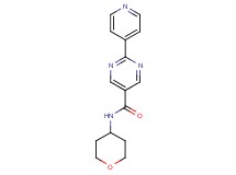 2-(4-pyridinyl)-N-(tetrahydro-2H-pyran-4-yl)-5-pyrimidinecarboxamide