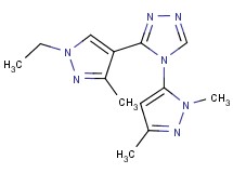 4-(1,3-dimethyl-1H-pyrazol-5-yl)-3-(1-ethyl-3-methyl-1H-pyrazol-4-yl)-4H-1,2,4-triazole