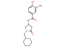 N-[1-(cyclohexylmethyl)-5-oxopyrrolidin-3-yl]-4-hydroxy-3-methylbenzamide