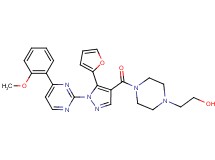 2-[4-({5-(2-furyl)-1-[4-(2-methoxyphenyl)-2-pyrimidinyl]-1H-pyrazol-4-yl}carbonyl)-1-piperazinyl]ethanol